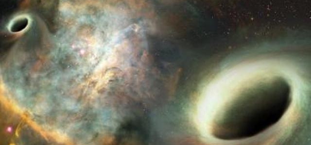 Existen los agujeros negros supermasivos orbitando entre sí